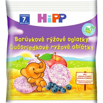 HiPP BIO Borůvkové rýžové oplatky 30 g