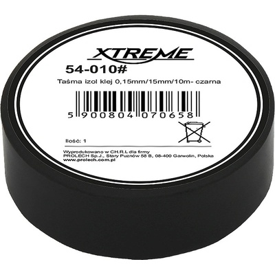 Xtreme Izolačná páska 15 mm x 0,15 mm 10 m 54-010 čierna