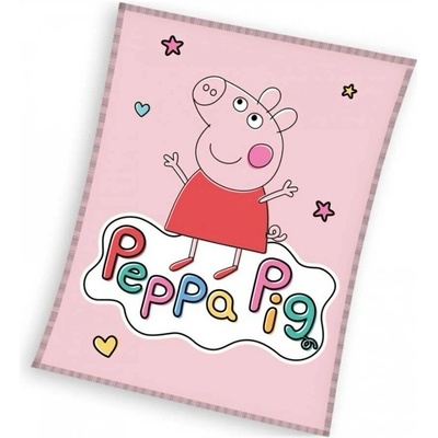 Carbotex Dívčí coral fleece deka Prasátko Pepa Peppa Pig