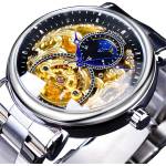 Forsining Часовник forsining lu-14507 - Сребрист / Черен kp14507 Часовници
