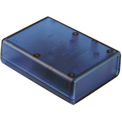 Hammond Electronics 1593XTBU plastová krabička 140 x 66 x 28 ABS modrá (transparentní) 1 ks