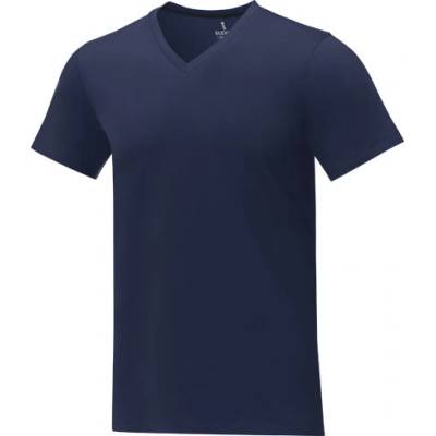pánské tričko s krátkým rukávem a výstřihem do V Somoto námořnická modř