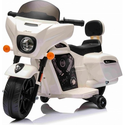 Mamido Detská elektrická motorka Chopper Indian biela