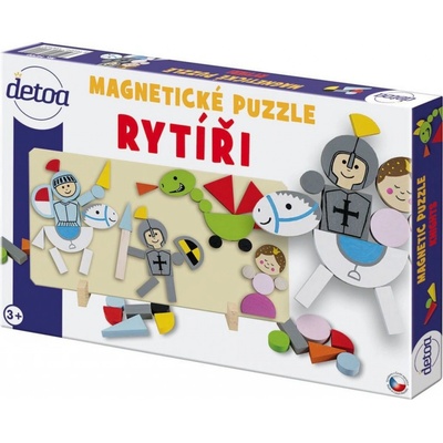 Detoa magnetické puzzle Rytieri