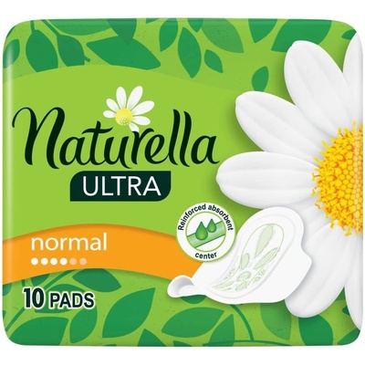 Naturella Дамски превръзки с крилца Naturella Ultra - Normal, с лайка, 10 броя