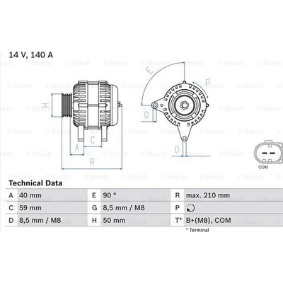 Alternátor BOSCH 0 986 081 340