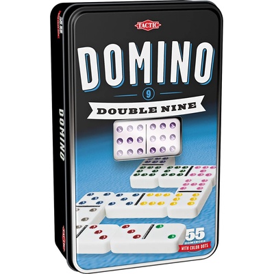 TACTIC Класическа игра Tactic - Домино 9, в метална кутия (5391)