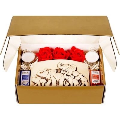 Комплект аромалампа - Слончета с 2 ароматни масла и 2 чаени свещи (К102248)