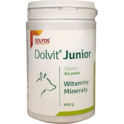 Dolfos Junior - vitamínovo - minerální tablety pro mladé psy, posilují řádný vývoj ětěněte 800 g