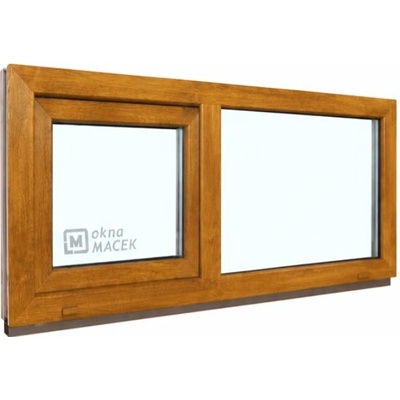 Kömmerling 70 Ad, 1200 X 500 mm Winchester/Winchester oboustranně Sklo Čiré Neotevíratelné