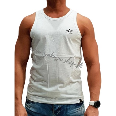 Alpha Industries Small Logo Tank tielko pánske white biela