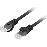 Lanberg Кабел Lanberg patchcord CAT. 6 utp lszh cu 0.25m black fluke passed (PCU6-10CU-0025-BK) - cybertrade