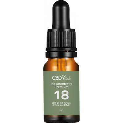 Vital CBD konopný olej přírodní premium 5400 mg 18% 30 ml