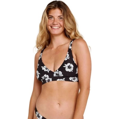 Rip Curl Party Wave Halter bikini top - Black (Black / White)