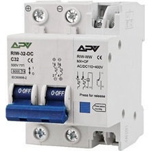 FVE odpínač integrovaný s vypínací spouští Adelid APV 2P 32A 500V DC