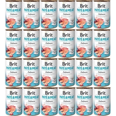 Brit Paté & Meat Dog Salmon 24 x 400 g