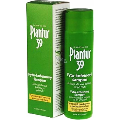 Plantur 39 kofeinový šampón barvené a poškozené vlasy 250 ml