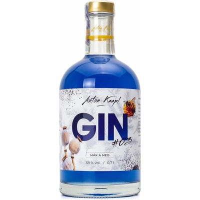 Anton Kaapl Gin Mák & Med 38% 0,7 l (holá láhev)