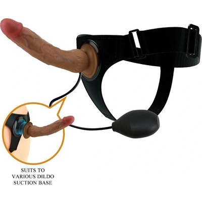 Pretty love kyton universal harness briefs with squirting dildo 19 cm mulato