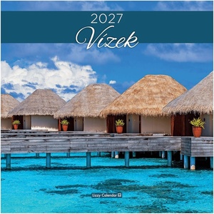 Lizzycalendar Стенен календар LIZZYCALENDAR 300x600 мм, вертикален, „Води 2027 (7540227009)