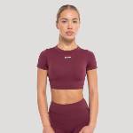 GymBeam Дамски топ Crop Flow Wine S