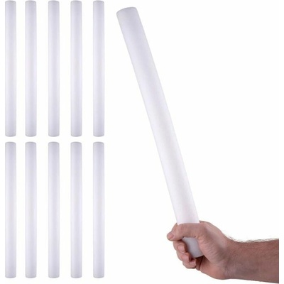 FUNNYFASHION Párty led pěnová tyč se světlem, růžová, 47 cm, 10 ks 8595596329755