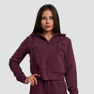 GymBeam Дамски суичър TRN Zip-Up Eggplant XS