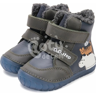 D.D.Step zimní kožené boty W029-52287A Royal Blue – Hledejceny.cz