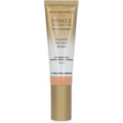 Max Factor Miracle Second Skin Hybrid Foundation make-up 07 30 ml
