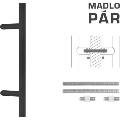 MPkovania FT - MADLO kód K10 Ø 30 mm UN pár Rozteč madla: 1300 mm, Rozmer profilu madla: Ø 30 mm, Dĺžka: 1500 mm