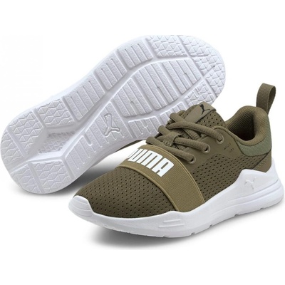 Puma Wired Run Child Boys Trainers Burnt Olive