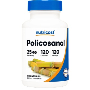 Nutricost Поликозанол 25 mg 120 капсули | Nutricost (73042 (448101) NC)