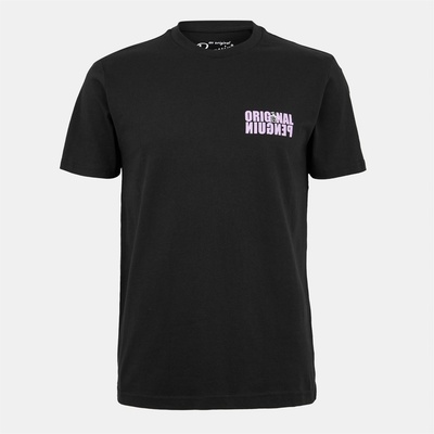 Original Penguin Тениска Original Penguin Men's Reverse Graphic Regular Fit T-Shirt - True Black