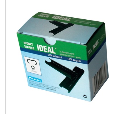 Svorky IDEAL Zn + PVC 1000ks/bal, zelené
