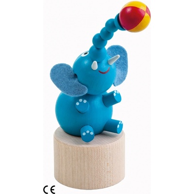 Detoa mačkací figurka Slon s míčem