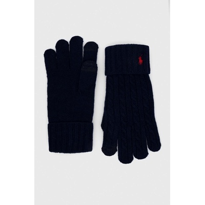 Ralph Lauren Вълнени ръкавици Polo Ralph Lauren в тъмносиньо (449891268)