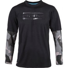 Fresh Trash Men´s Escape Merino Long Sleeve tee black/camo