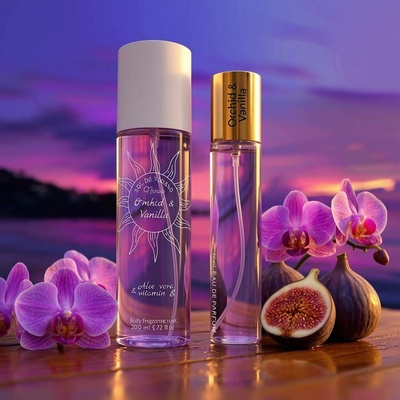 Neness Orchid & Vanilla výhodná sada tělový sprej + parfémovaná voda pro ženy 200ml + 33ml