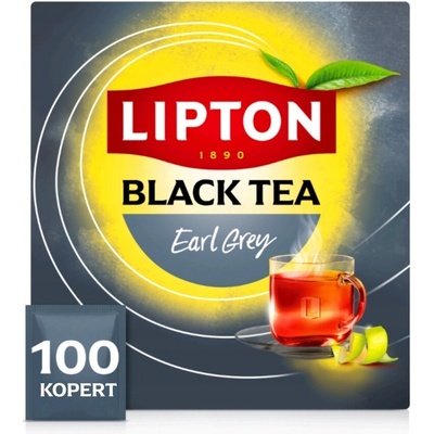 Lipton Čaj černý aromatizovaný Earl Grey 100 obálek