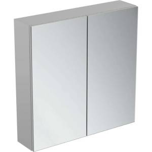 Ideal Standard Mirror&Light - Огледален шкаф 70x70 см, алуминий T3590AL (T3590AL)