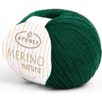 Příze Stenli Merino Natura smaragdově zelená