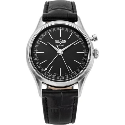 Vulcain Cricket President Black Black Alligator