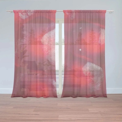 Sablio Záclony Granátové jablko: 2ks 150x250cm