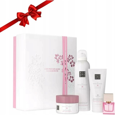 Rituals The Ritual of Ayurveda Medium sprchová pěna 200 ml + tělový krém 100 ml + tělový peeling 140 gr + vonná svíčka 125 gr