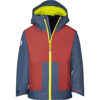 TROLLKIDS Детско зимно яке Trollkids Kid's Rauland Jacket Winter jacket - Carmin Red / Mystic Blue / Glow Green - размер 98 (EU) (703-4006-0612)
