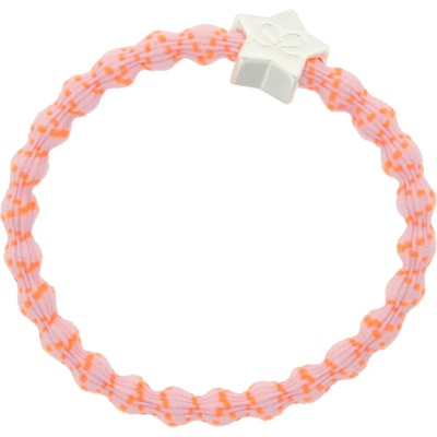 By Eloise London Silver Star Ластик за коса за жени цвят Orange on Pink