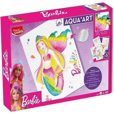 Maped Творчески комплект за рисуване Maped Barbie Aqua Art, 24 части