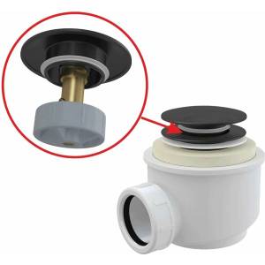 Alcadrain Сифон за вана Alca A465BLACK-50 click clack (A465BLACK-50)