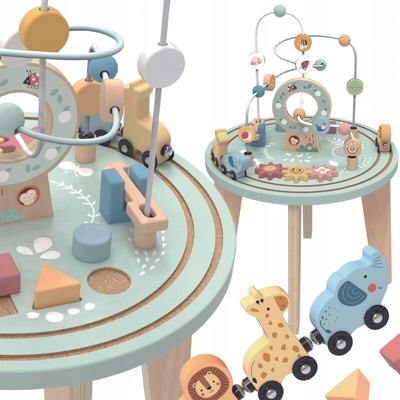 Tooky Toy aktivity stolík s vláčikovou dráhou