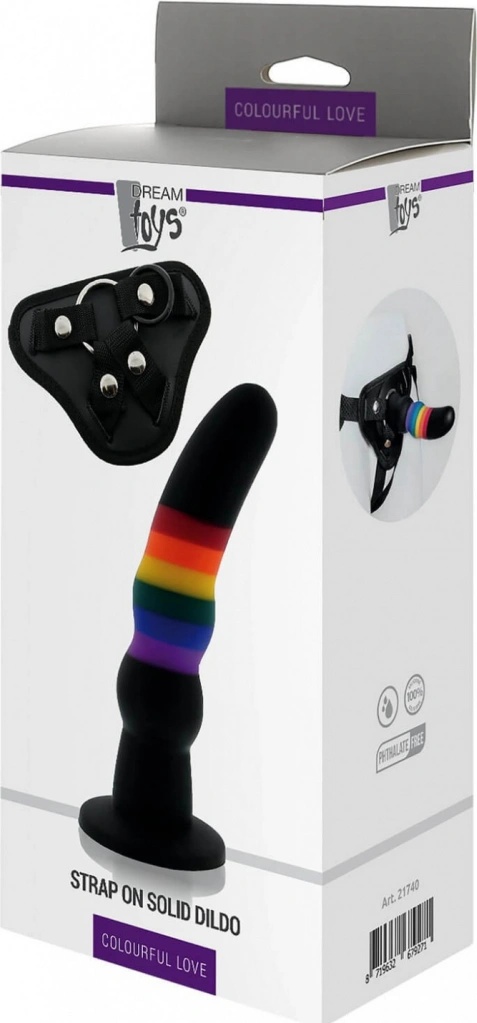 Dream Toys Colourful Love Strap On Solid